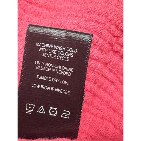 Ali Miles Womens 3X Tunic Top Pink Black Trim Gauzy Spring Summer Lagenlook - Picture 16 of 16